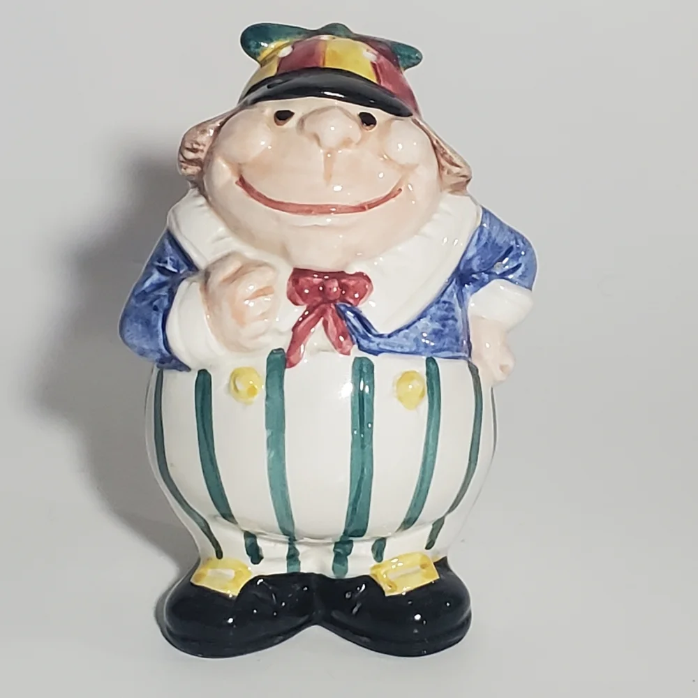 FITZ & FLOYD Tweedle Dee & Tweedle Dum Salt & Pepper Shakers from Wonderland '92